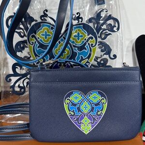 BRIGHTON CLEAR SUMMER HEARTS TOTE  & CROSSBODY BUNDLE BAG